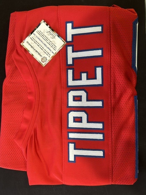 andre tippett New England Patriots Signed Football Jersey