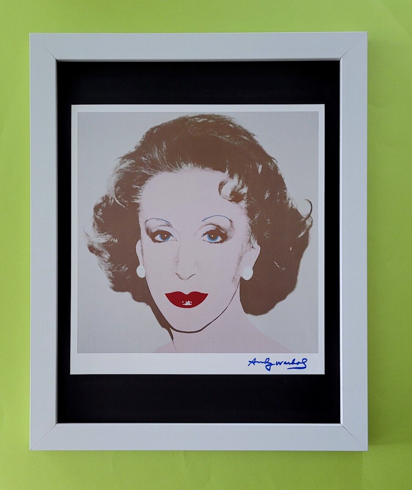 ANDY WARHOL + 1984 SIGNED + ISA GINSBURG + POP ART  MOUNTED & FRAMED BUY NOW!