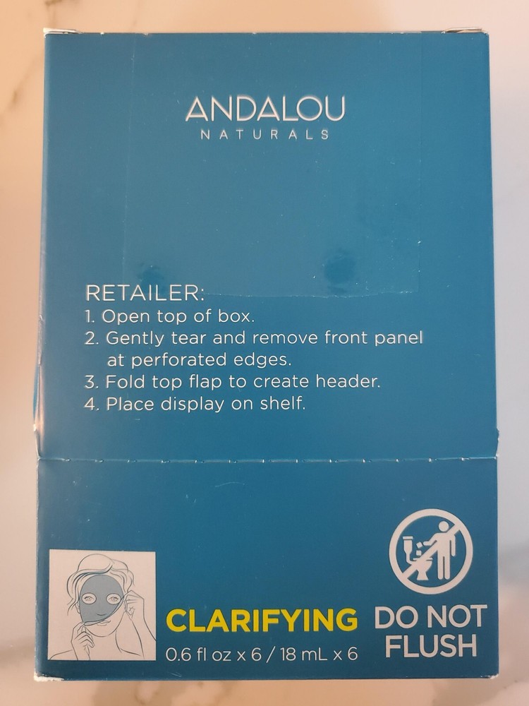 Andalou Coconut Water Pure Pore Hydro Serum Facial Mask 6 Oz - Pack of 6