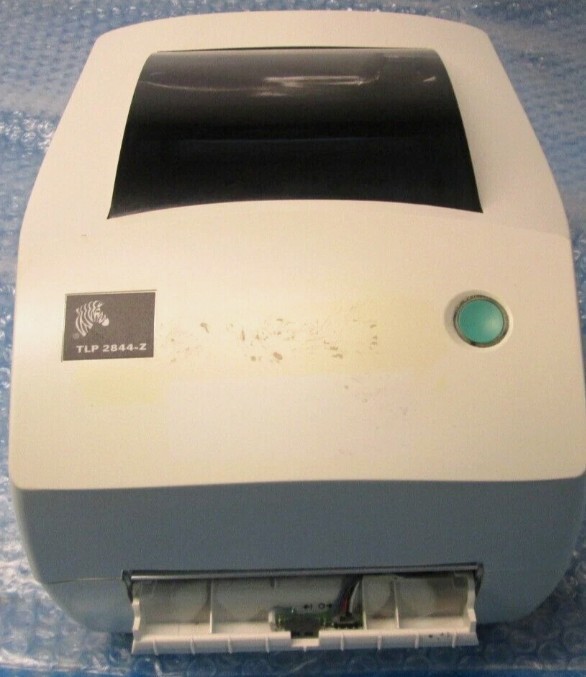 Zebra TLP 2844-Z Thermal Label Printer Untested No AC Adapter