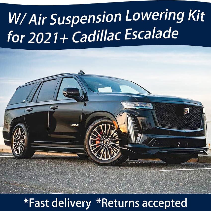 💥For 21+ Cadillac Escalade SUV Adjustable Air Ride Suspension Lowering Link Kit
