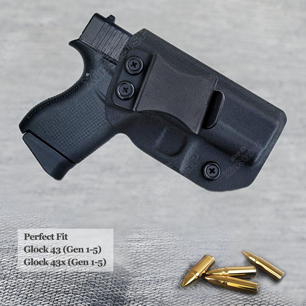 G43 G43x Holster IWB Kydex Fit Glock 43 43x Gen 1-5 Concealed Holster Holder
