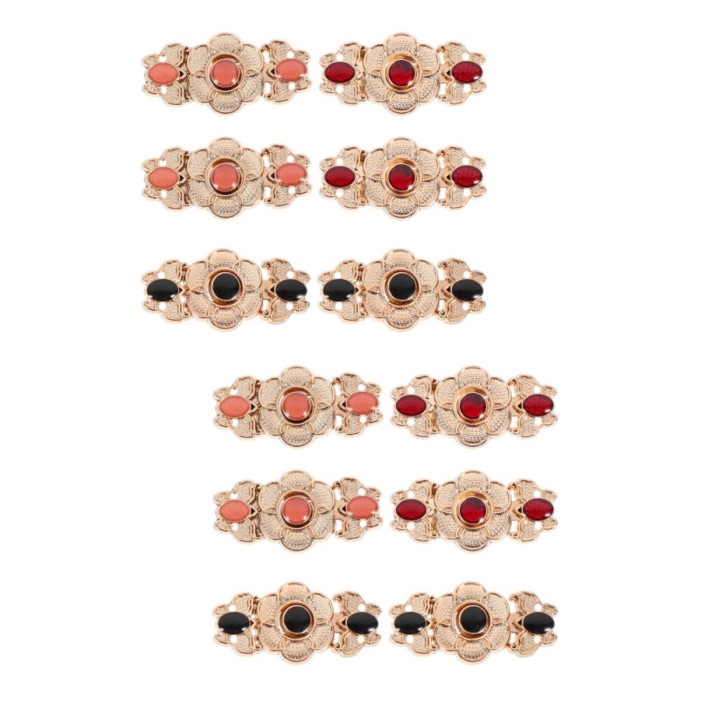 2 Pieces Picture Snap Button Cardigan Fastener Cheongsam Buckle