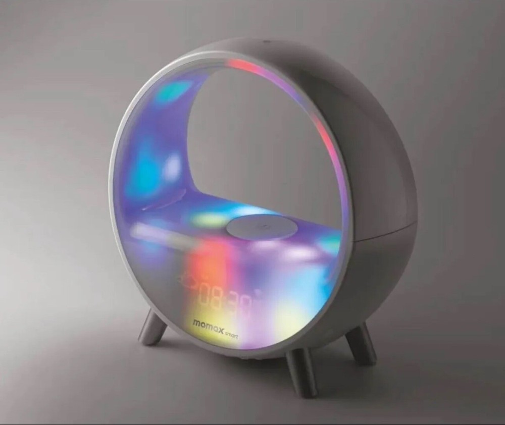 Momax Zense IoT Smart Ambient Light Alarm Clock with Wireless Charging-image