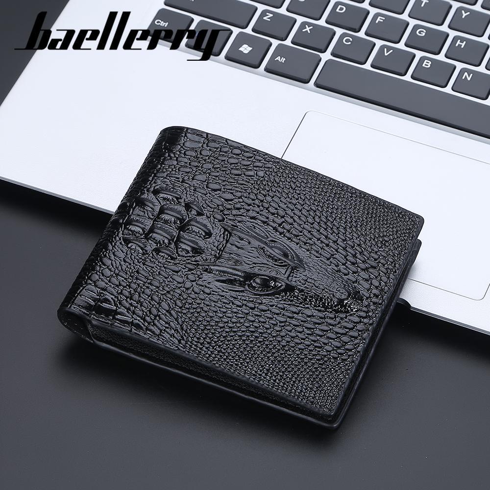 Crocodile Leather Wallet Credit Card Holder for Men - Multicolor Modern Design  