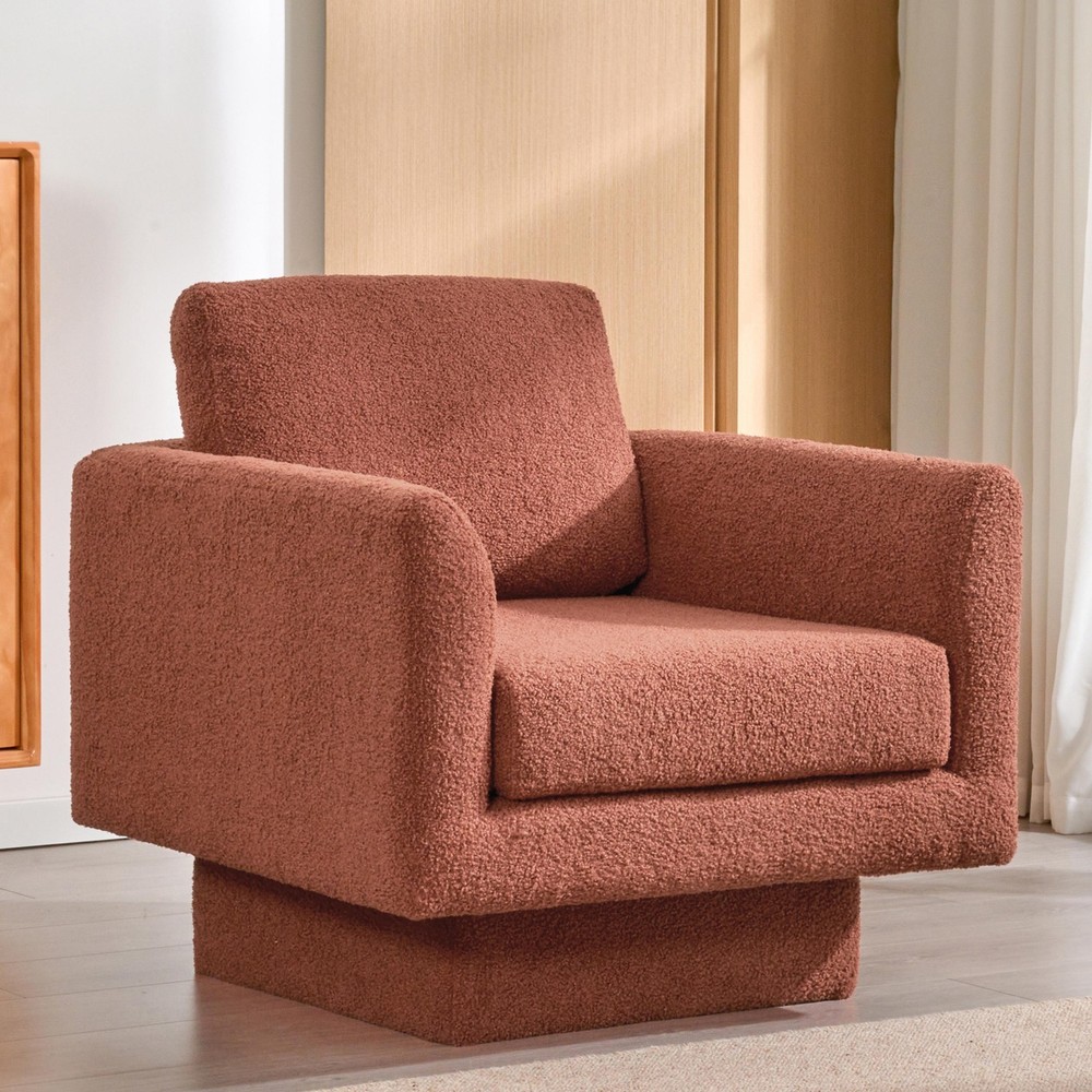 360° Swivel Modern Round Armchair in 30