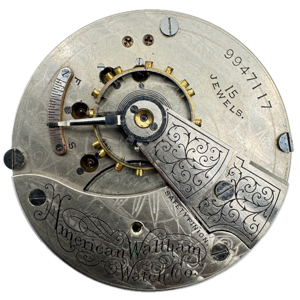 Antique 18s 1900 Waltham 15 Jewel Mechanical Pocket Watch Movement 820 USA
