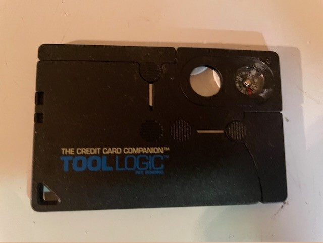 Compact Survival Multi-Tool Card with Knife Firestarter and More-image