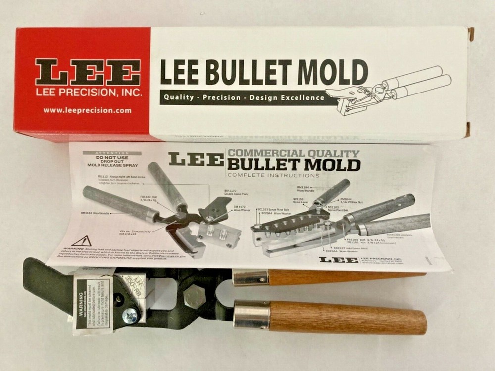 LEE 90415 .350 DIAMETER 64.36 GRAIN 2-CAVITY  ROUND BALL BULLET MOLD