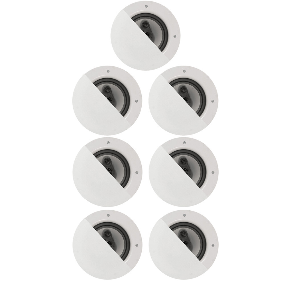 Acoustic Audio CSic64 Frameless In Ceiling Speakers with 6.5