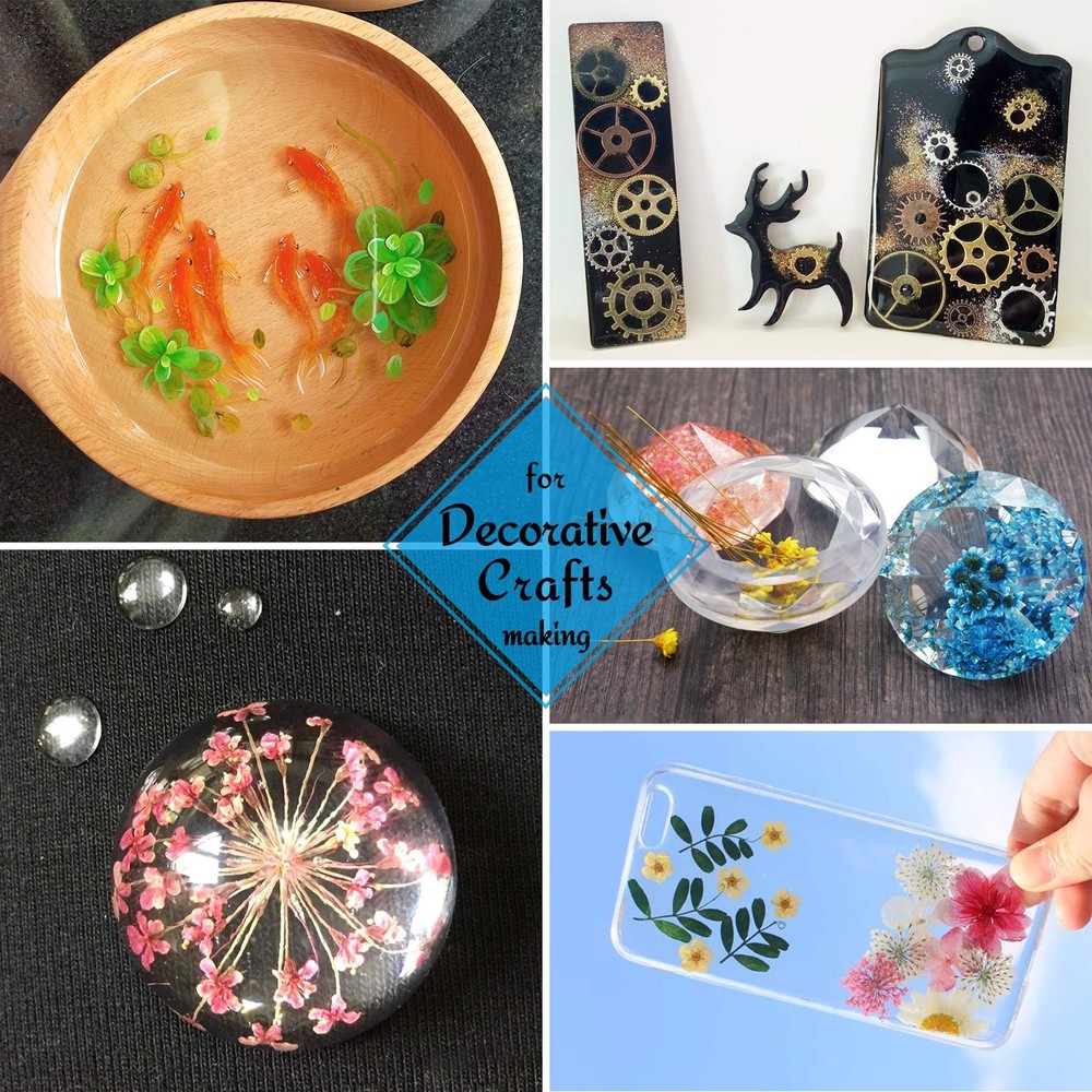 200g UV Resin for Jewelry - Crystal Clear Hard Epoxy with Ultraviolet Curing