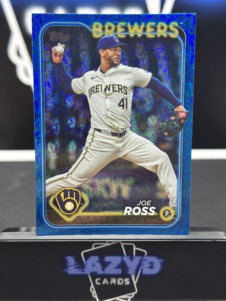 2024 Topps Update Joe Ross Blue Foil Board Parallel # /999 -  #US135 Brewers