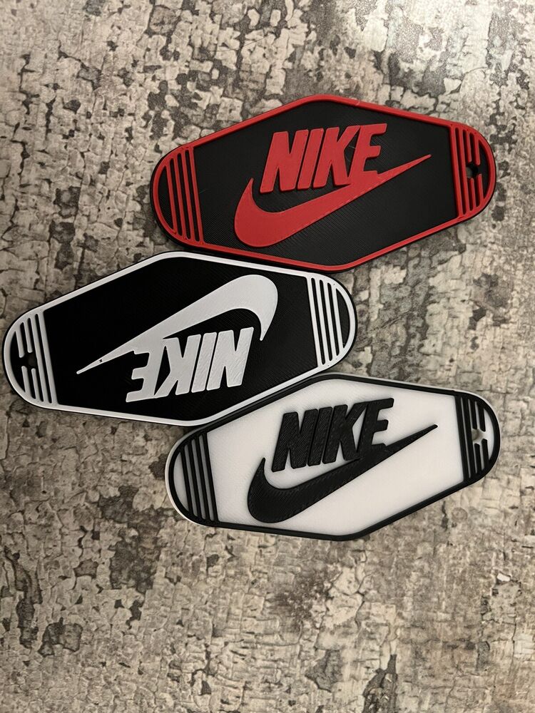 Nike 3D Printed Motel Keychain Badge ID Bag Holder Car Suitcase Travel Lanyard