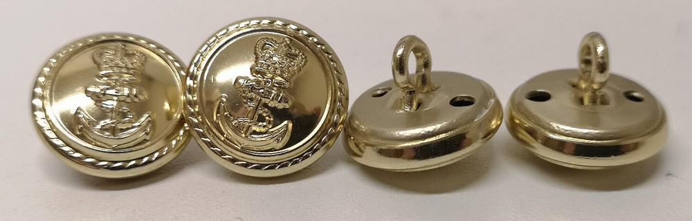 Royal Navy Dress Roped Rim Anchor Crown Buttons 25L