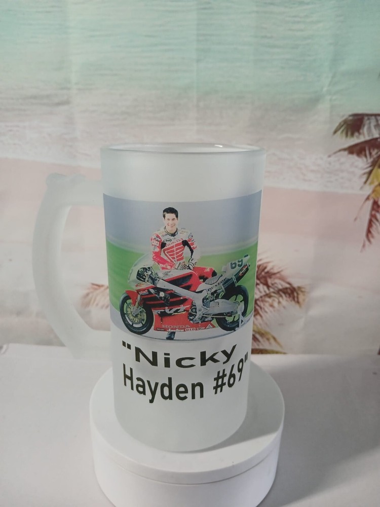 Custom 16 oz Frosted Beer Mug with Photo for Husband-image