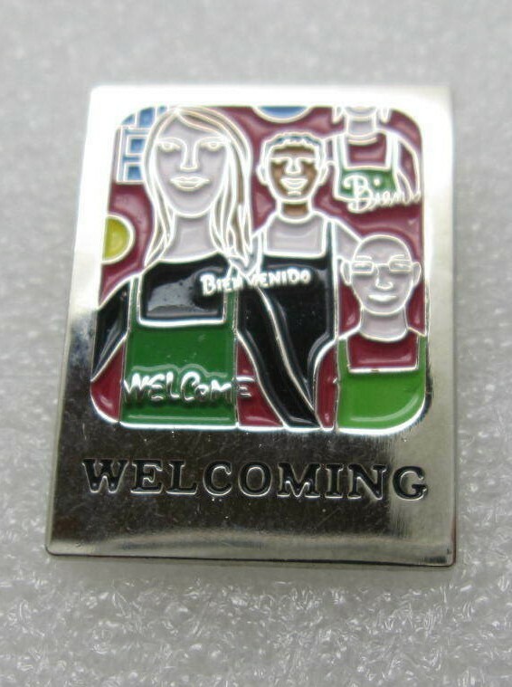 Welcoming Customer Grocery Store Lapel Pin (A889)-image
