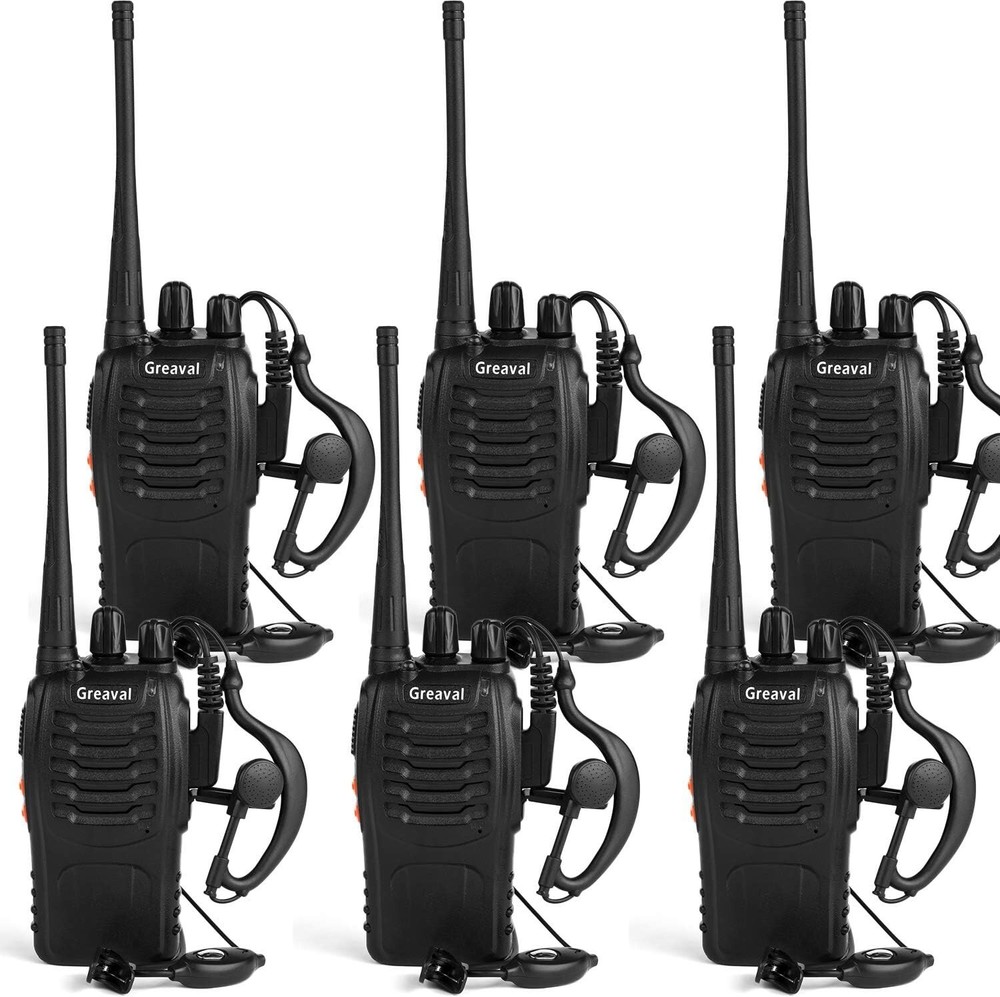 Greaval Long Range Walkie Talkies Rechargeable Two-Way Radios with Earpiece, Wal