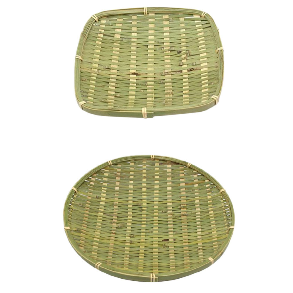 2 Pcs Dustpan Apple Basket Wicker Storage Baskets Fruit Tray Food Trays