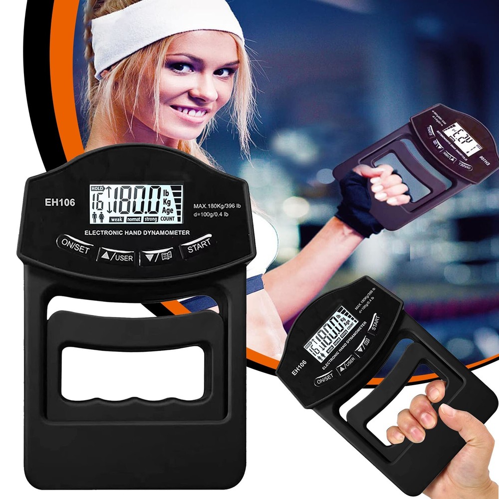 Newest Hand Dynamometer Grip Strength Measurement Meter / Trainer Auto