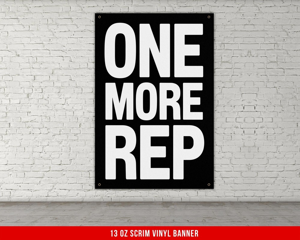 Custom Vinyl Gym Banner for Weightlifting Motivation and Fitness Decor