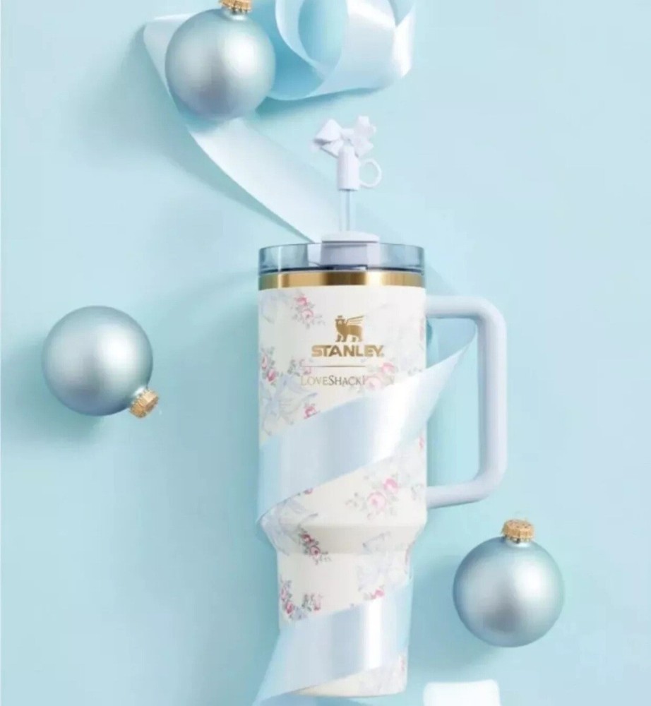 Stanley x Love Shack Fancy Tumbler 40 OZ Rosa Beaux Blue Confirmed Preorder ✅