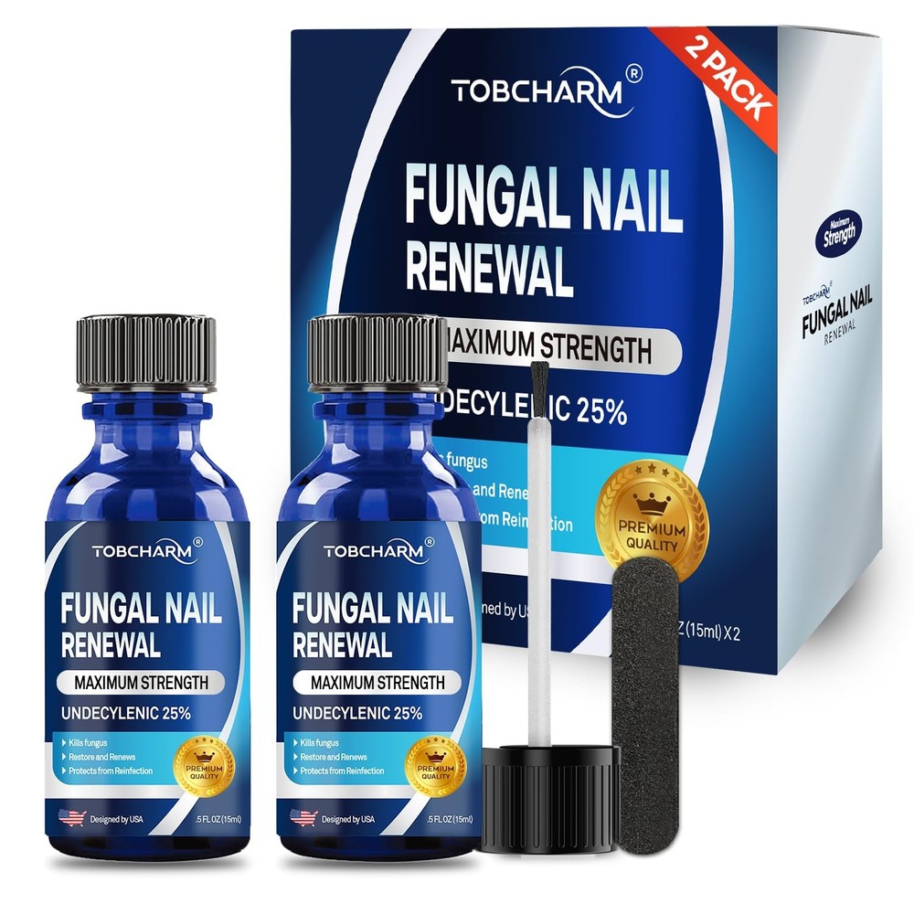 Extra Strength Toenail Fungus Treatment with 25% Undecylenic Acid and Tea Tree Oil