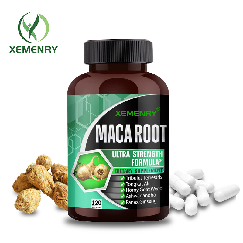 Maca Root- Panax Ginseng, Testosterone Booster, Energy & Endurance, Men's Health