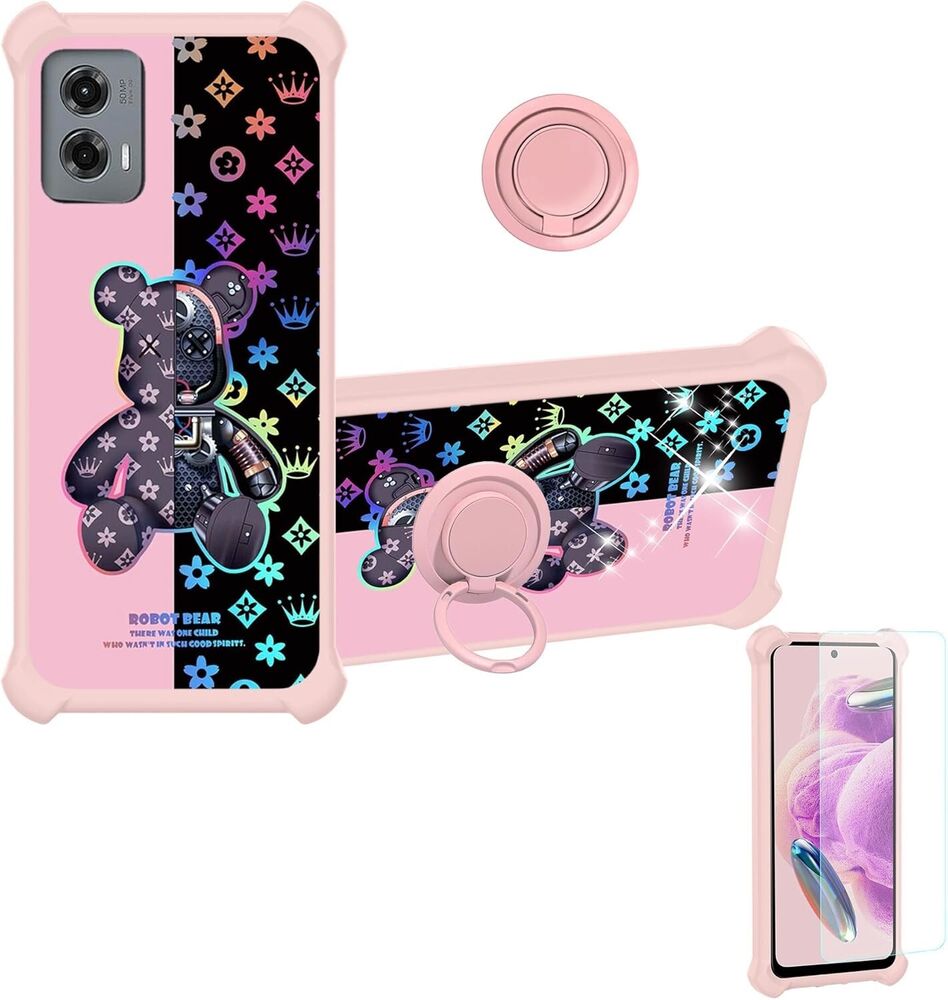 For Moto G Stylus 2024 Case with Hard PC ,Soft Silicone Protective Reflect Cover