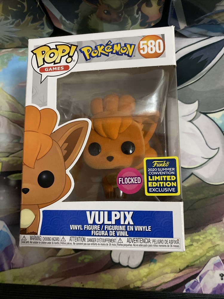 Funko Pop! Vinyl: Pokémon - Vulpix (Flocked) - GameStop San Diego Comic Con...