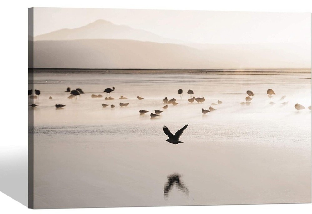 SD SOFT DANCE Coastal Canvas Wall Art Decor. Beach Ocean Scene Picture Seascape