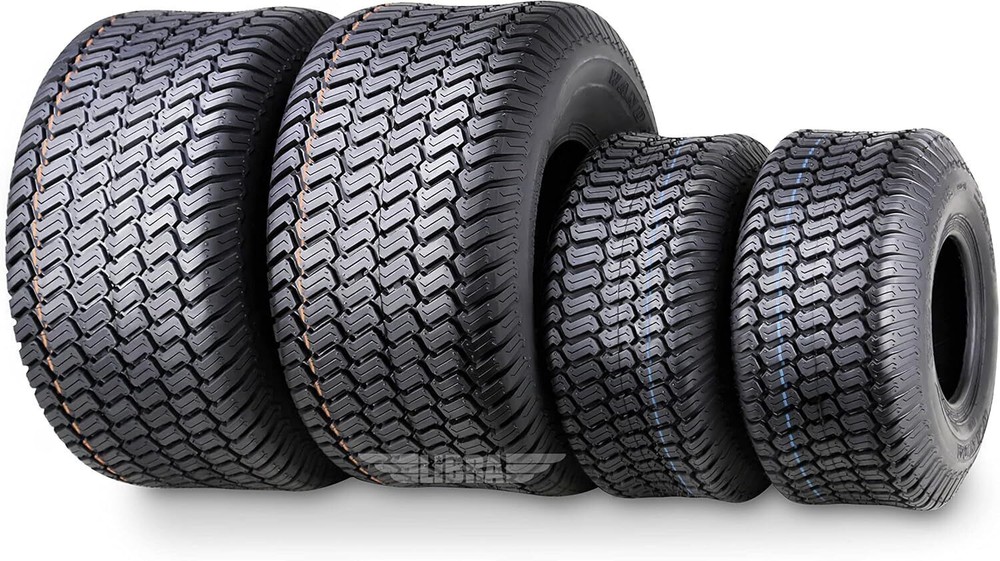 4 Pack 15x6-6 & 20x10-8 Ride Lawn Mower Turf Tires 4 PR