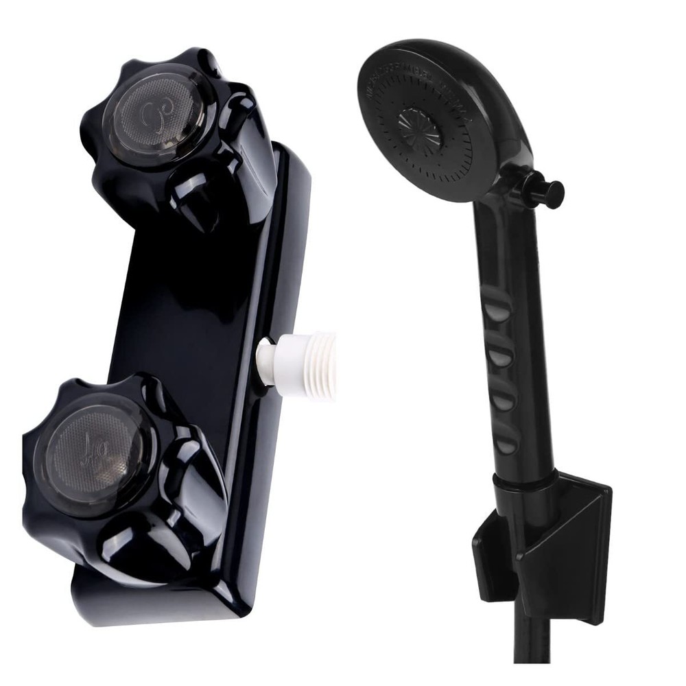 RV Shower Faucet Kit with Handheld Head and Hose for Campers and Trailers