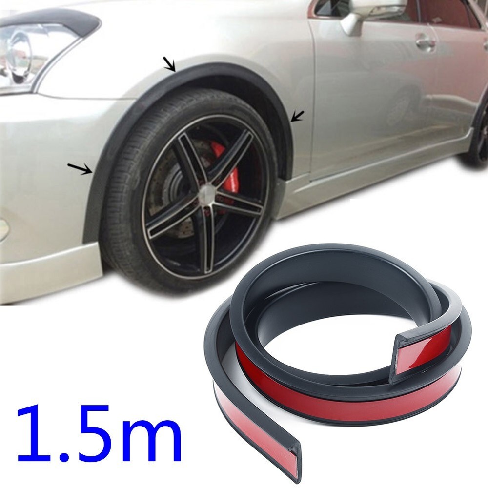 Flexible and Practical Car Wheel Arch Trim Fender Flares Strip 150*3 8cm