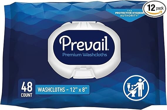 Prevail® Vitamin E Infused Adult Personal Wipes – 12 Packs, 576 Ultra-Soft Wipe