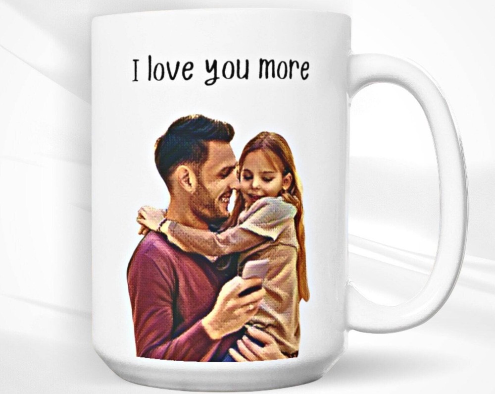 Custom Personalized Father's Day Photo Mug with 2-Sided Printing-image