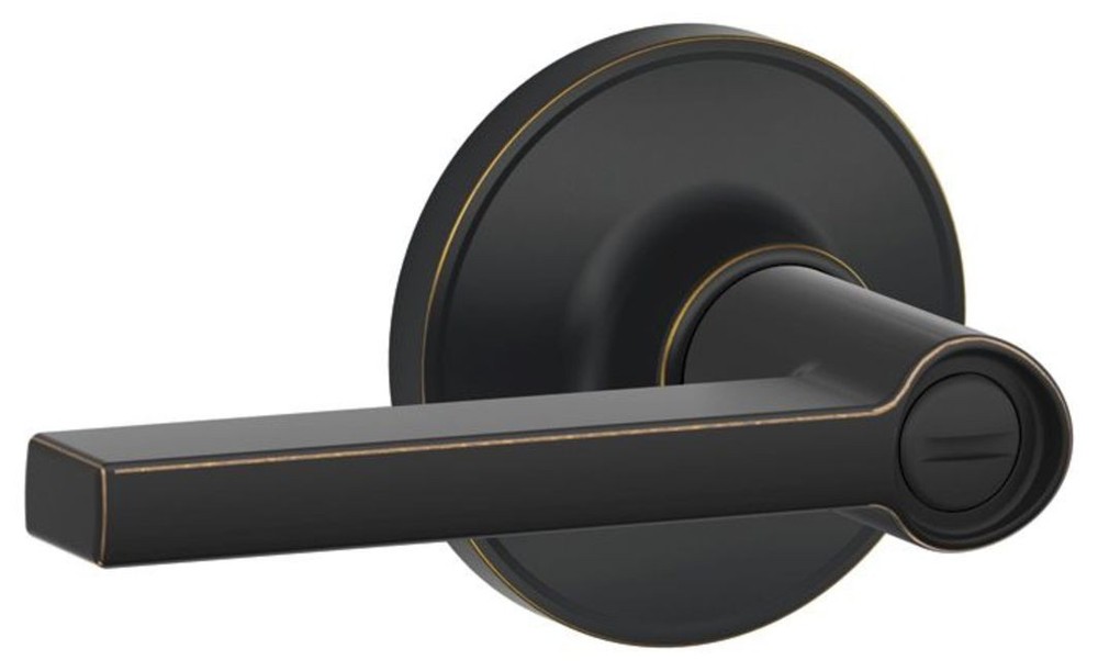 Schlage J40-SOL Bronze Solstice Privacy Door Lever Set Ex-Dexter
