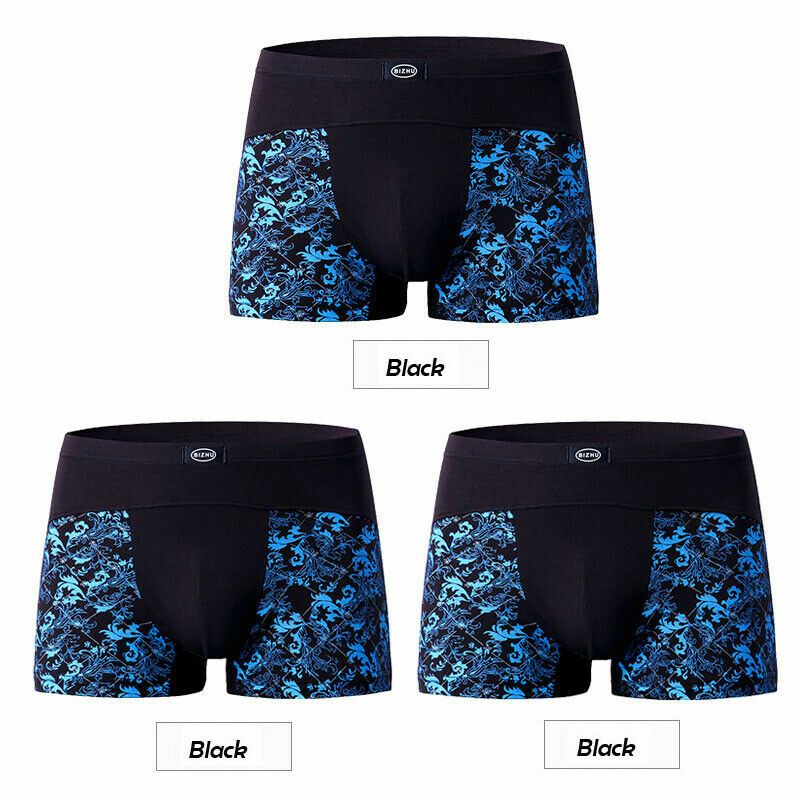 3PC L-12XL Men's Boxer Briefs Underwear Fat Underpants Trunk Shorts Extra Large