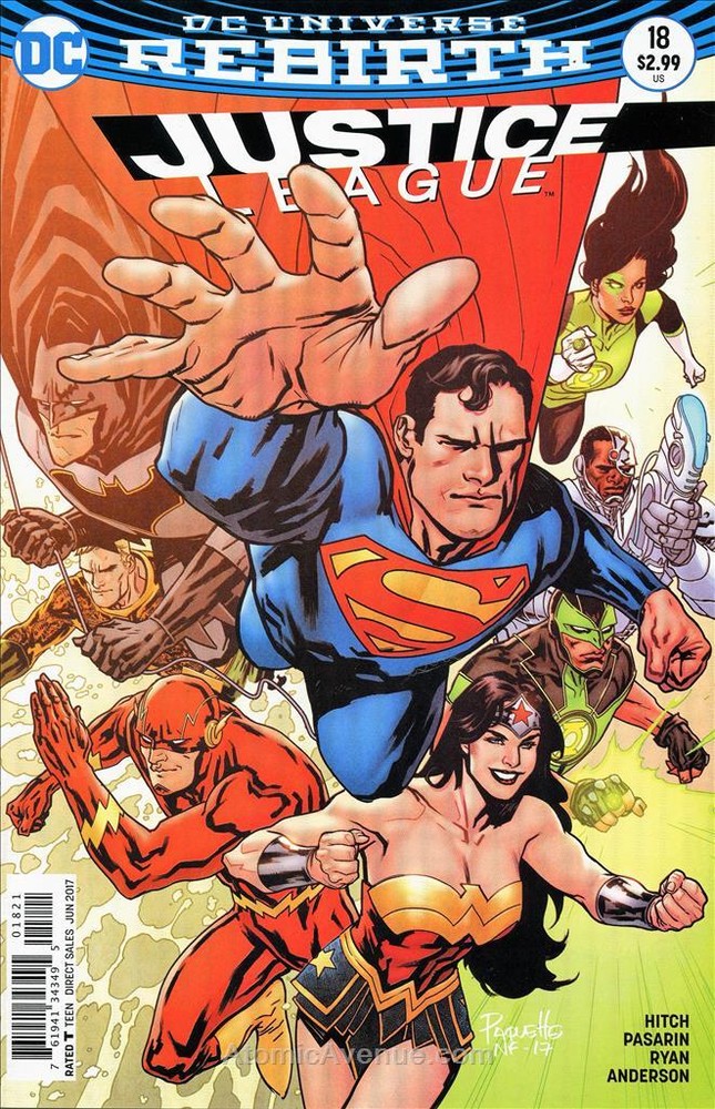 Justice League (3rd Series) #18A VF; DC | Rebirth Yanick Paquette Variant - we c