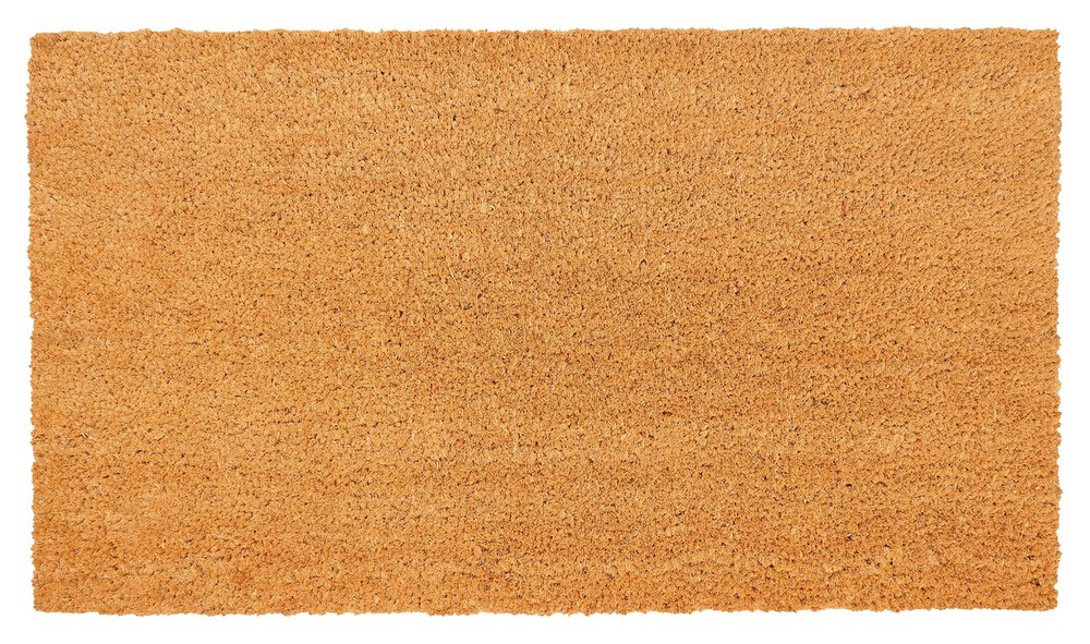 Heavy-Duty Coir Doormat with Non-Slip PVC Backing 17x...