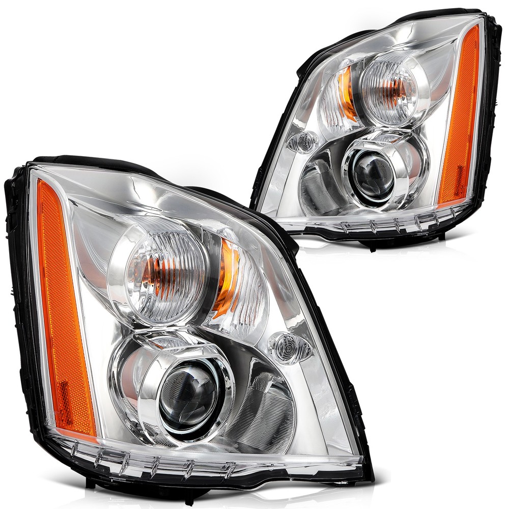 For 2006-2011 Cadillac DTS w/HID Xenon Projector Left+Right Headlamp Assembly