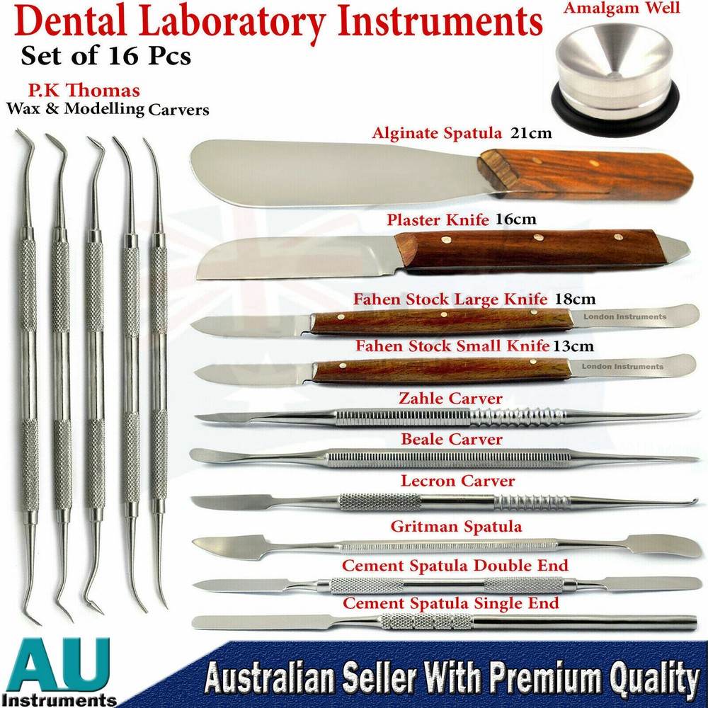 Dental Lab Technician Instruments Wax Modelling Carving Cement Mixing Spatula