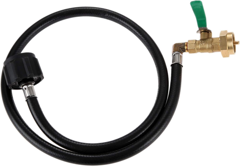 QCC1 Propane Refill Hose, 350PSI High Pressure Camping Grill 1LB Propane Refill