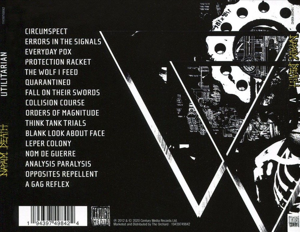 Napalm Death Utilitarian Limited Edition CD Thrash Metal