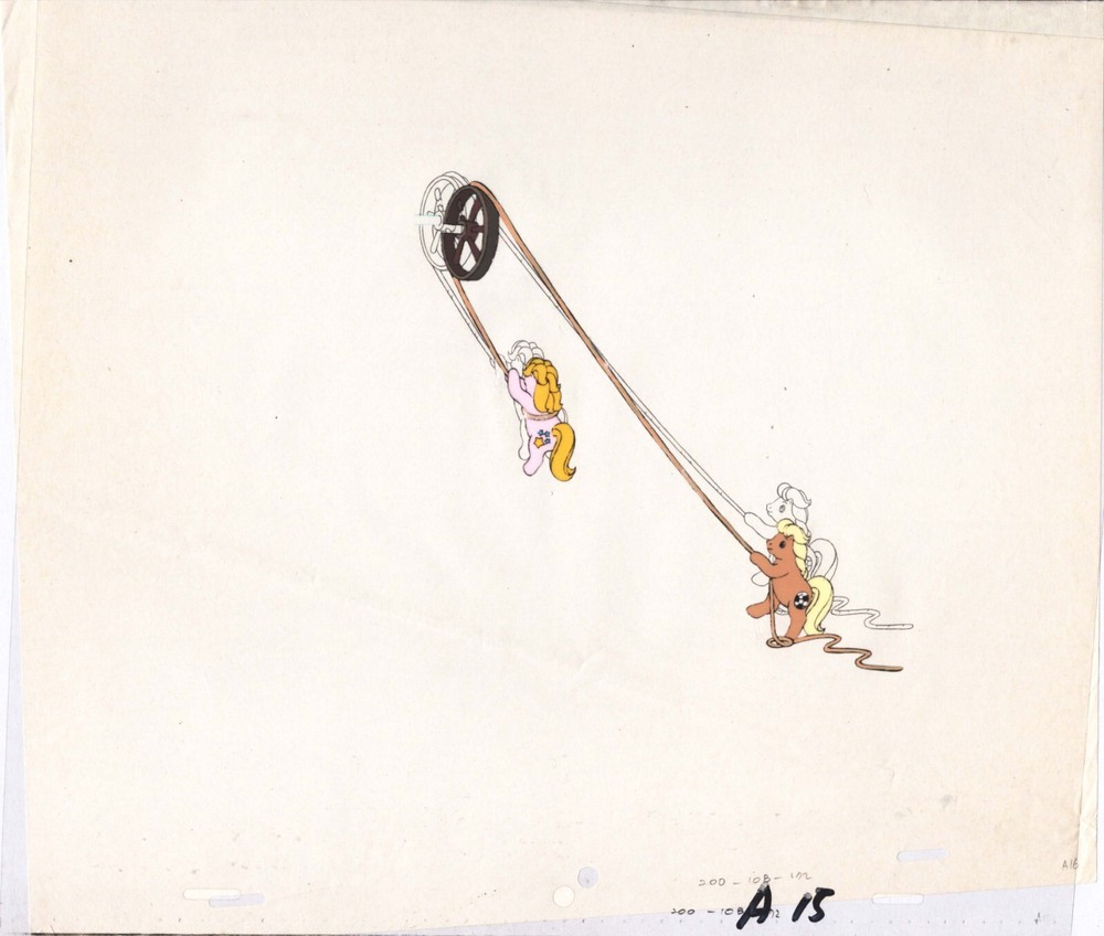 2 LOT My Little Pony Original Animation Cel Hasbro Sunbow 1980s 90s A15-6
