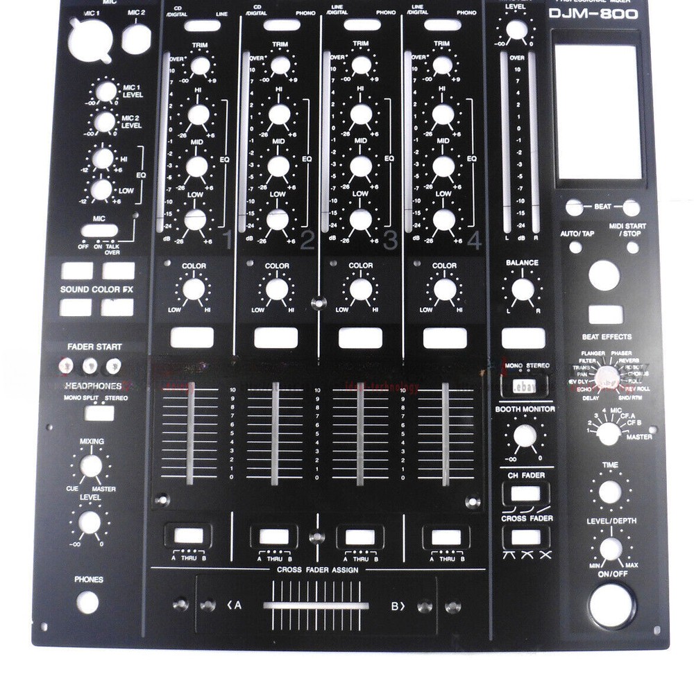 1set for DJM800 DJ Mixer pioneer Mixer front Panel Complete panel