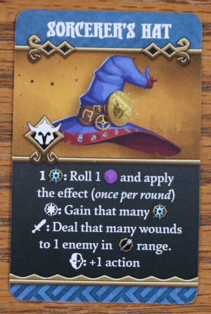 Massive Darkness 2 Sorcerer's Hat Promo Card CMON Dice Tower Kickstarter New