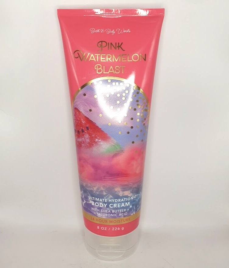 BATH AND BODY WORKS PINK WATERMELON BLAST BODY CREAM 8 FL OZ