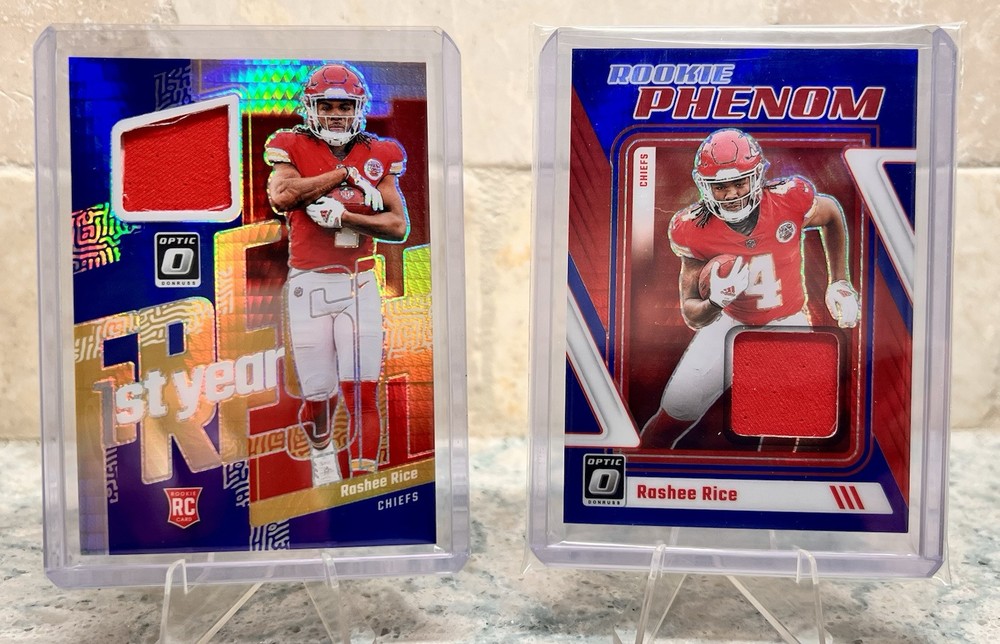 2023 Donruss Optic Rashee Rice 1st Year Fresh And Rookie Phenomenal Patch Lot