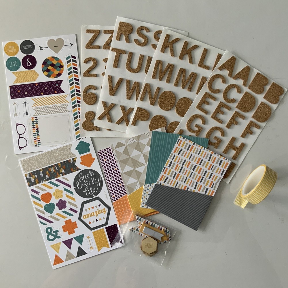 Project Life Stampin Up HAPPINESS IS Accessory Kit Scrapbooking Supplies