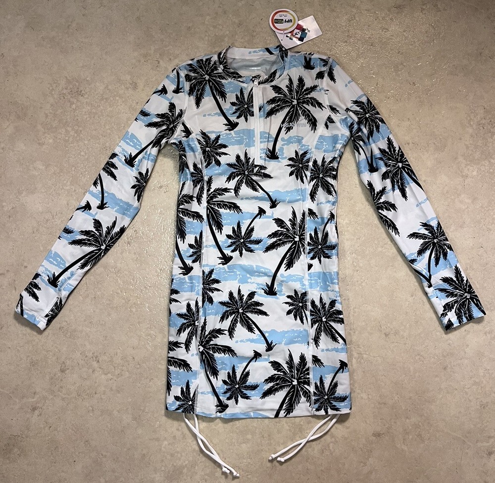 NWT ✅ HISKYWIN Long Sleeve UV Sun Protection Rash Guard Side Adjustable ✅ Size S
